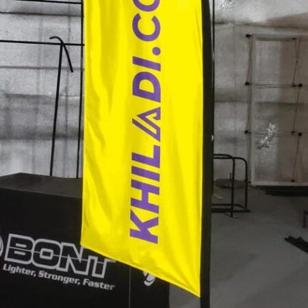 We are the largest manufcturer of feather flag in uae
